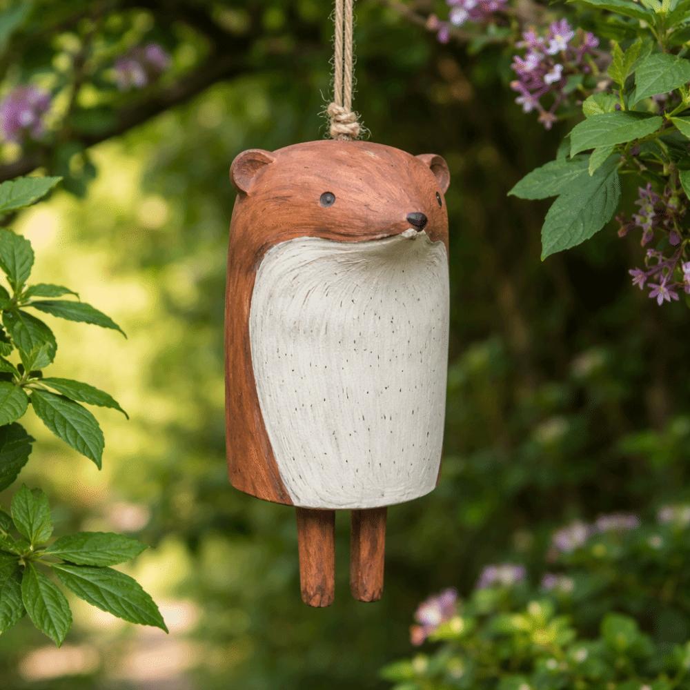 Hanging Resin Animal Wind Chime Cute Garden Pendants Animal Shape Wind Bell  Atmosphere Decorations