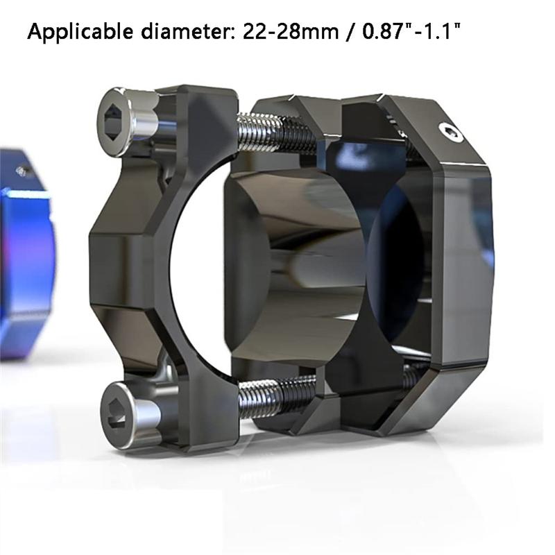 1Pcs Universal Aluminum Alloy Motorcycle Luminous Handlebar Mount Clock Watch Thermometer