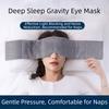 Polyester Gravity Eye Mask Adjustable Gravity Soft Cooling Weighted Eye Mask Blackout Design Gravity Ball Light Blocking Mask
