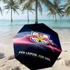 RB Leipzig Print Umbrella Automatic Opening/ Closing - Portable Foldable Design - Daily use for Travel/Outdoor - Gift for Birthday