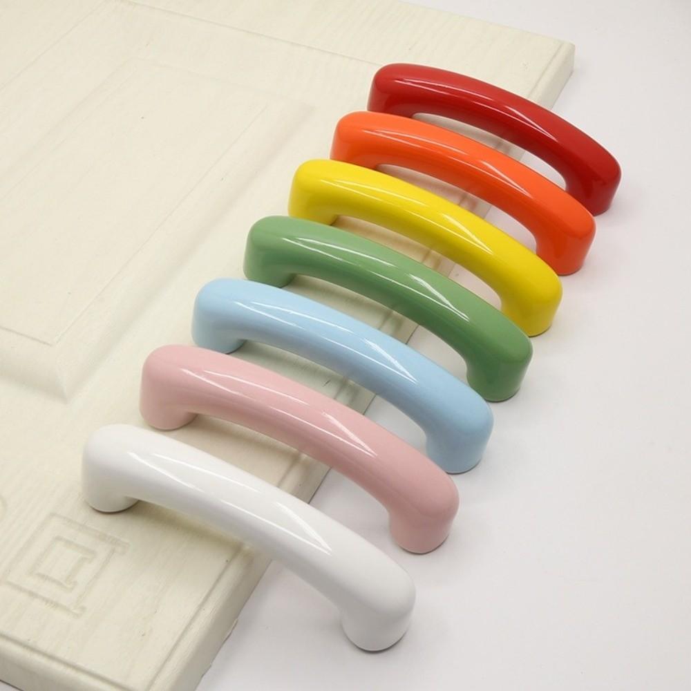 Long Strip Cabinet Door Handle Ceramic Wardrobe Pull Handle Drawer Knob  Wardrobe Drawer Door