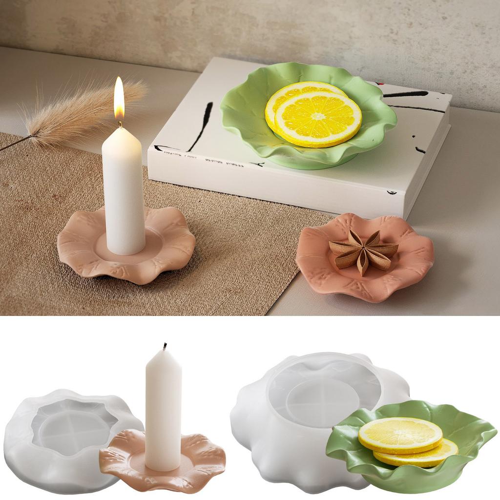 Silicone Hand-Making Molds Leaf Shape Trays Moulds Jewelry Dish Molds Silicone Texture Present for Art Enthusiasts