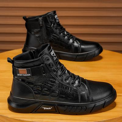 Herrenschuhe neue britische Martin-Stiefel Herren einfarbige Chelsea-Stiefel Mode Outdoor-Sport vielseitige Schuhe