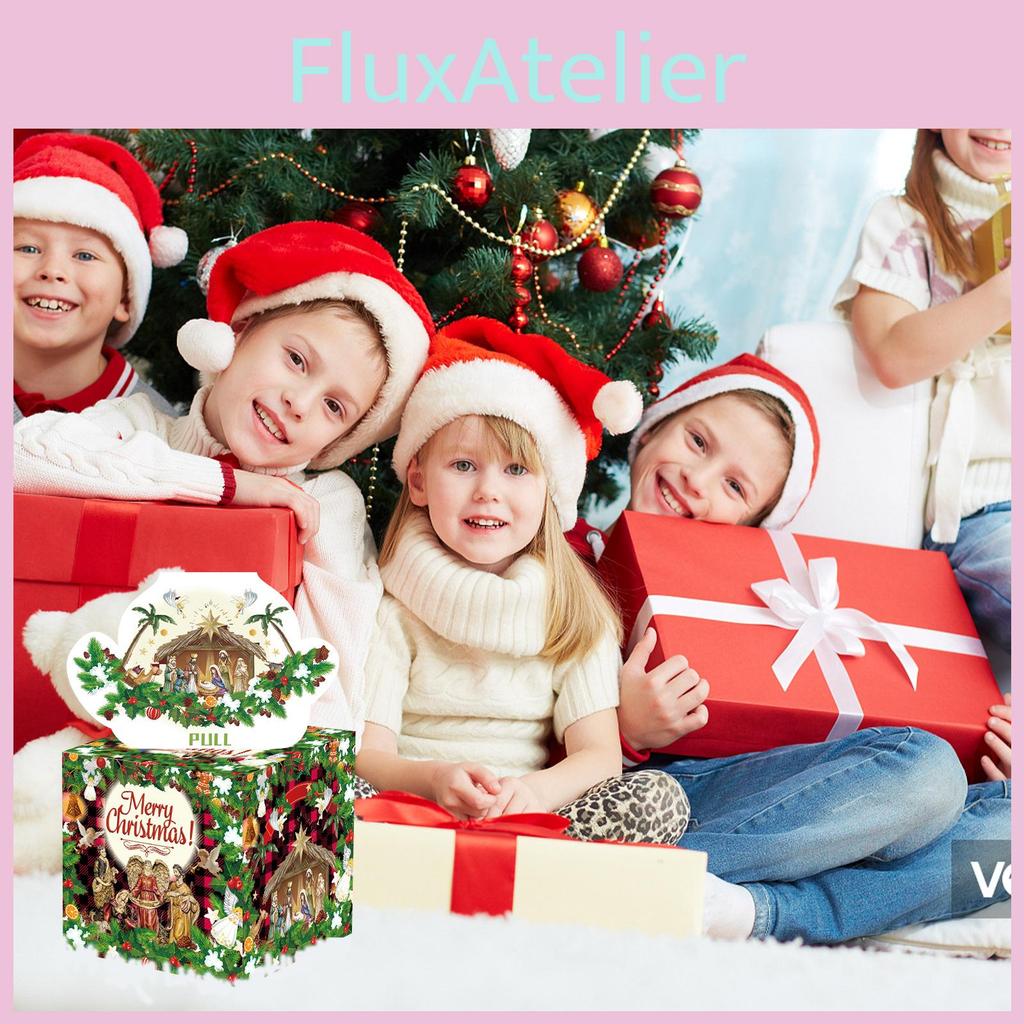 Jesus Christmas Theme Gift Box With Decorative Atmosphere For Holiday Celebrations