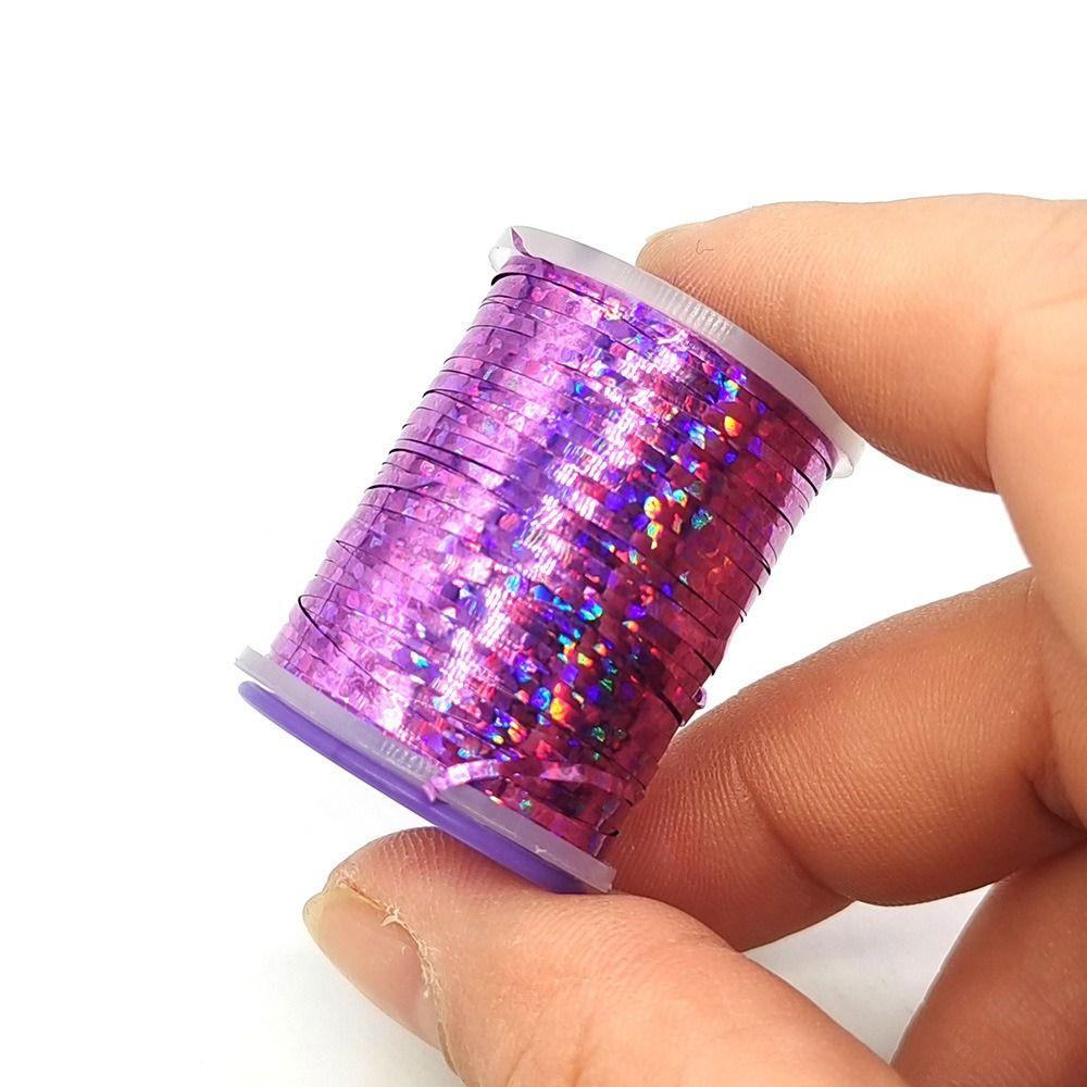 1mm Nymph Thread Fly Tying Materials Tinsel Flash Streamer Midges Flat Tinsel Fishing Flies