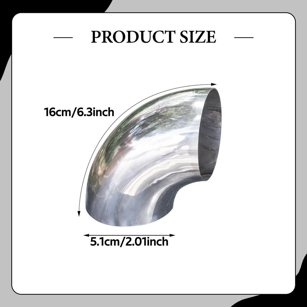 90 Degree Elbow Easy To Install Stainless Steel Bend Elbow for Automotive