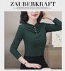 Women's Double-Sided Velvet Bottoming Shirt, Korean Style, Warm and Loose Fit for Middle-Aged, Plus Size, Autumn/Winter.