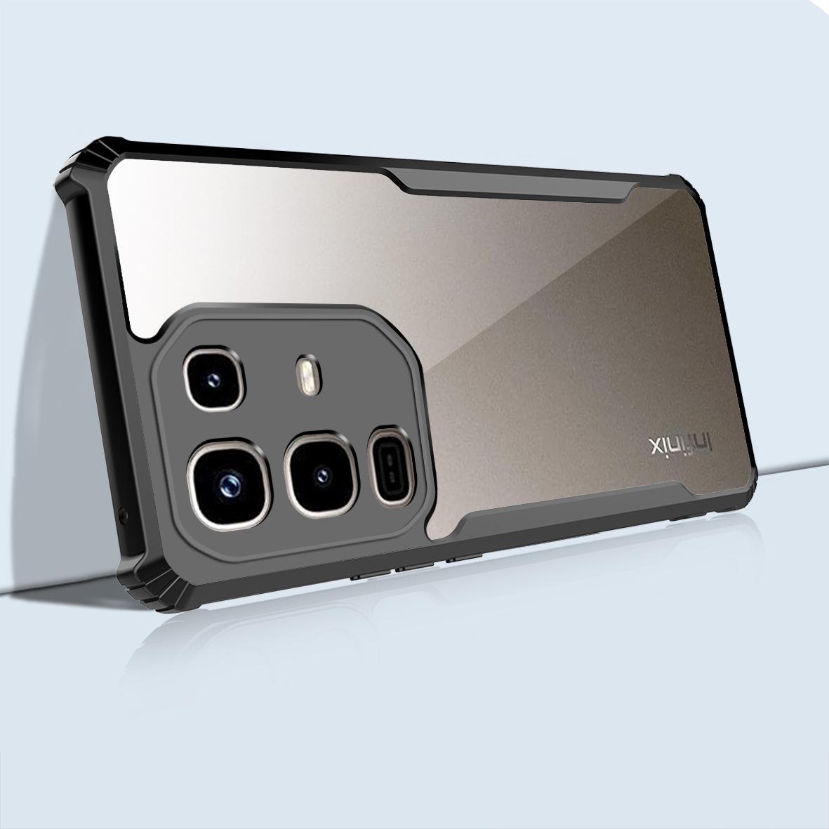 

Прозрачный акриловый чехол для телефона Infinix Note 50/40 Pro Plus Note 50 Pro 4G чёрный