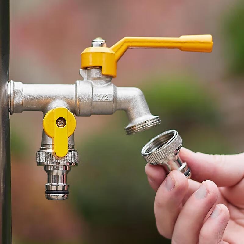 Honggong Brass Outdoor Dual Outlet Faucet