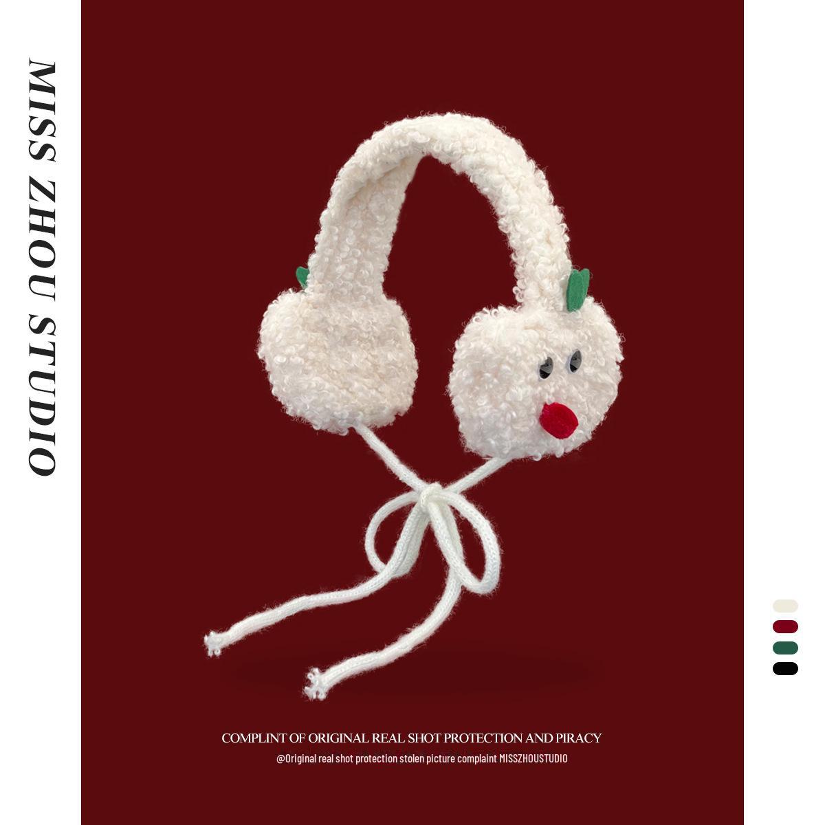 

Милые японские плюшевые наушники Apple для женщин — уютное зимнее тепло для верховой езды и студентов