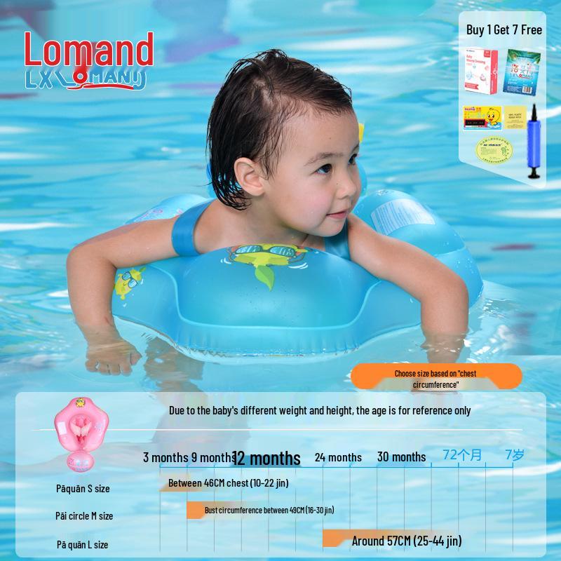 Luomande Verdickter Baby-Schwimmring mit Sitz und Erstickungsschutz-Design