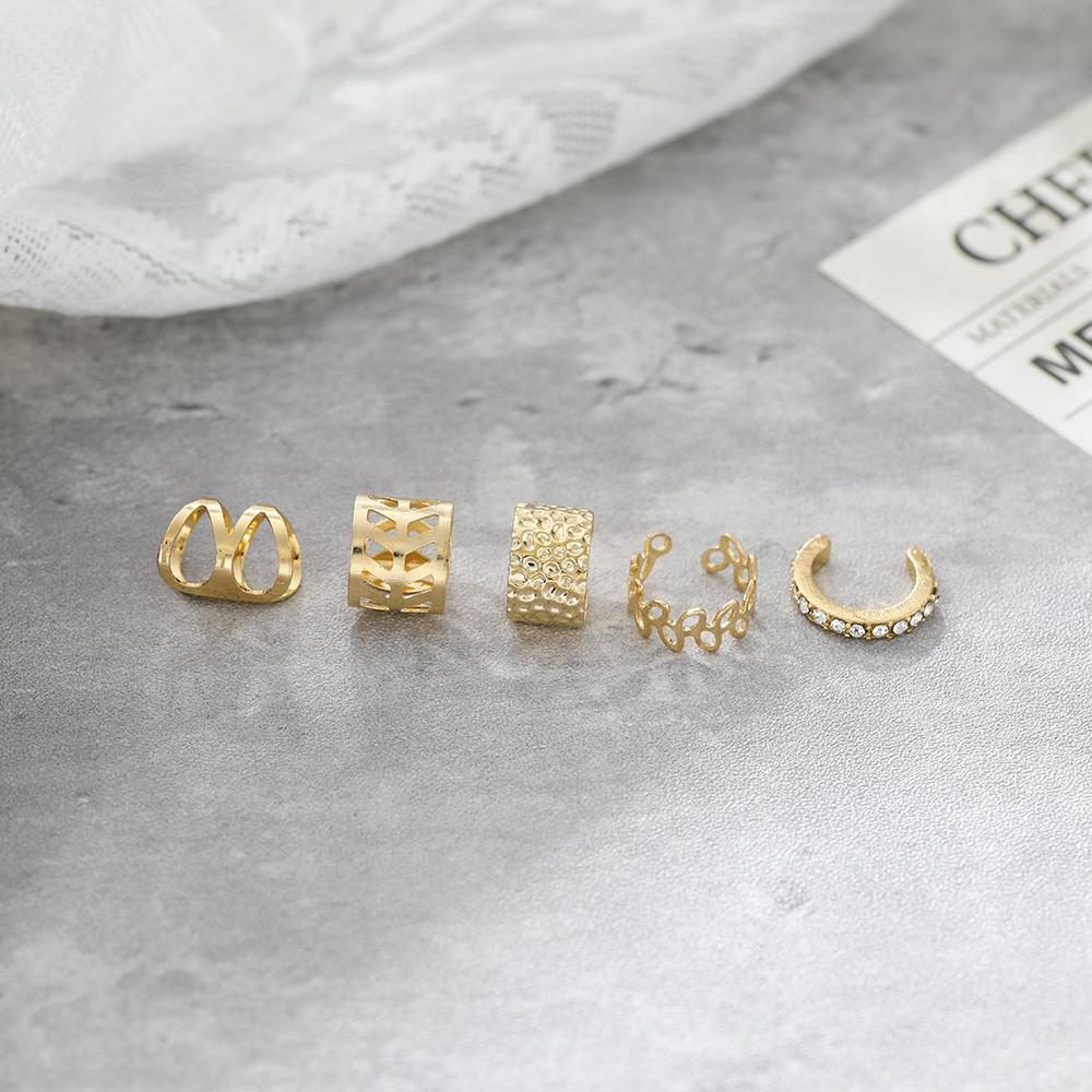 Ensemble de boucles d'oreilles en Zircon pour femmes, ensemble de boucles d'oreilles à Clip, Style Punk à la mode