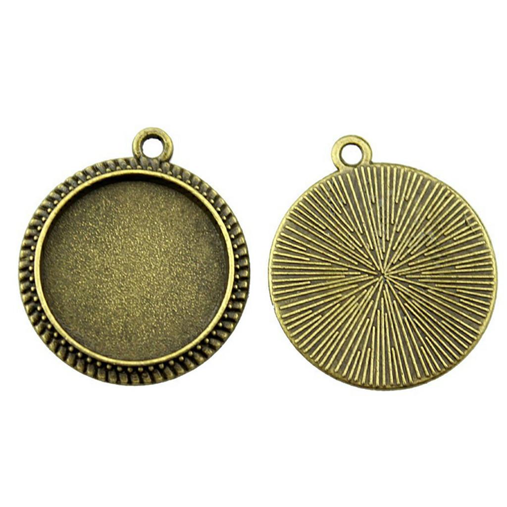 Accessories Parts Fit Round 16Mm Glass Cabochon Base Setting Tray Minimalist Jewelry Components QA017