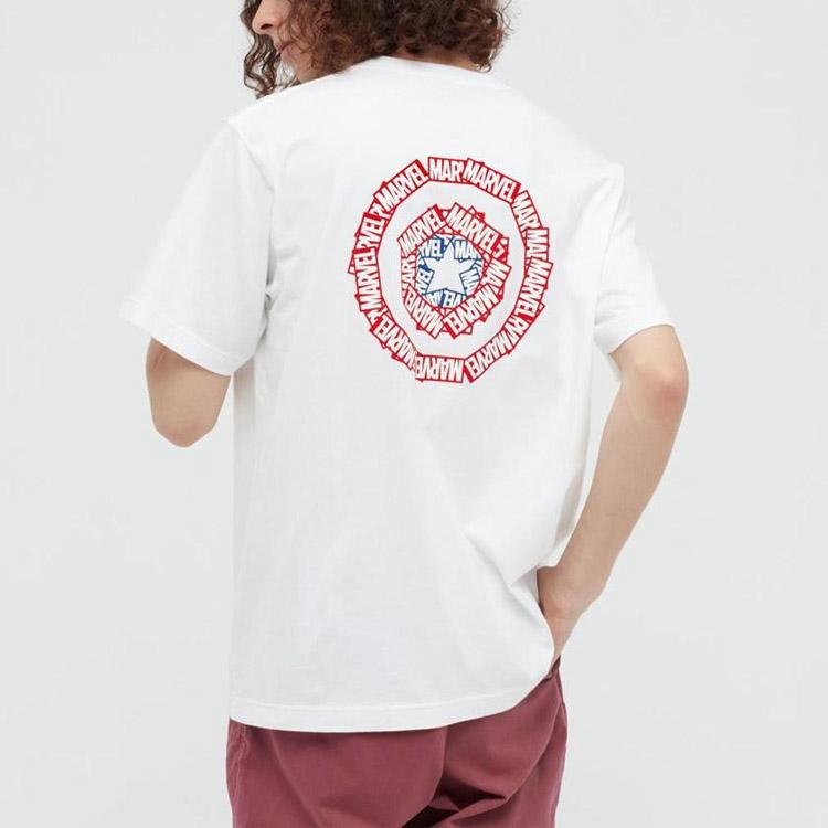 Uniqlo Printed Crew Neck Short Sleeve T-Shirt Men Tops White 434391-00
