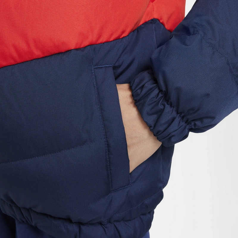 Nike Short Casual Warm Down Jacket Kids Jackets Red Black IB5837-410