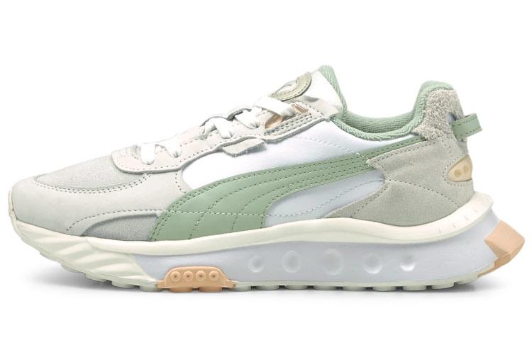 PUMA Wild Rider Prm White Grey Green Women s 381899-01 36