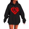 Women's Loose Comfortable Casual Fashionable Love Printed Long Sleeved Sweatshirt