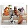 45CM Oreiller Chien Simulation 3D Poupée Dormante Jouets Peluches Créatifs Chien Lévrier Shar Pei Coussin Jouet Apaisant Pour Cadeaux Fille