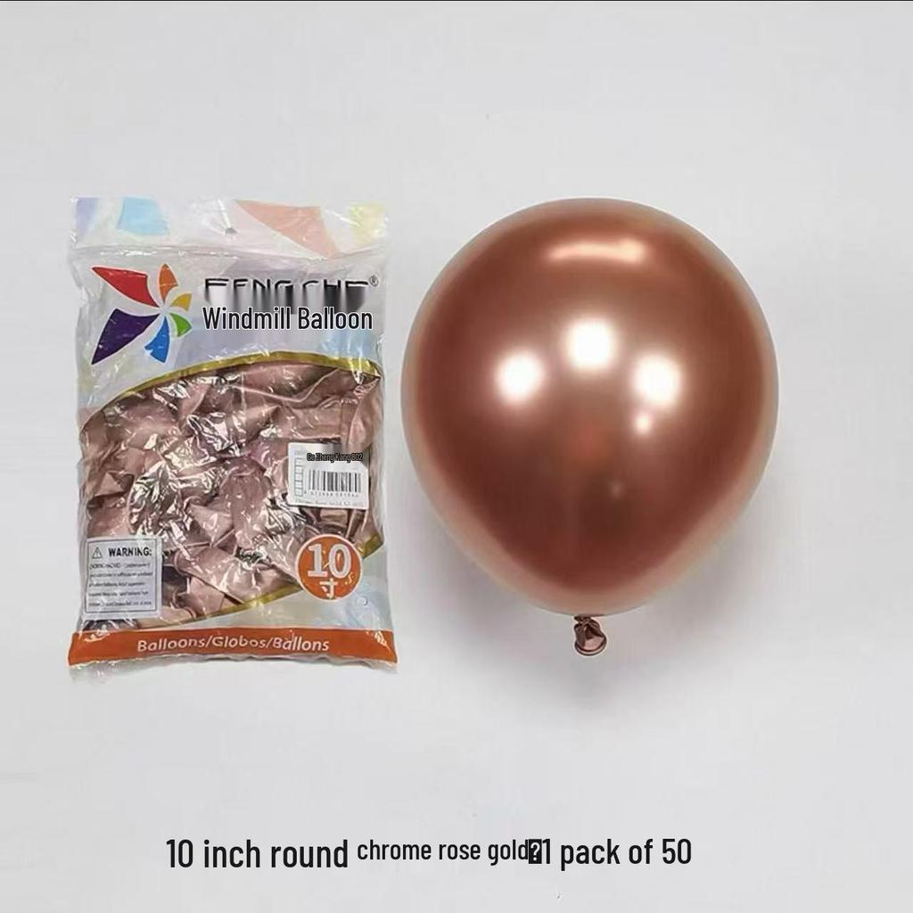 Windmill Pattern 10" Round Latex Balloons - Pack of 100 for Weddings & Birthdays