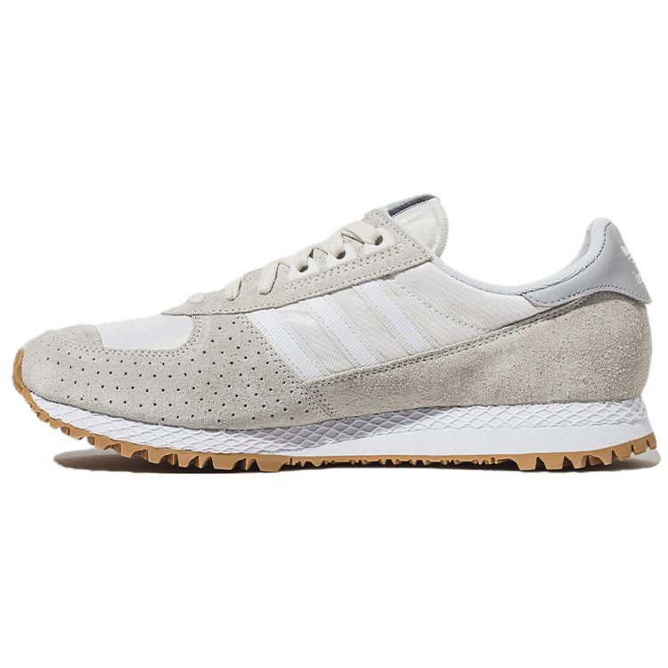 Adidas Originals City Marathon Pt Comfortable Fabric Leather Durable Lightweight Low-Top Marathon Running Shoes Men Sneakers Gray HQ7072 37⅓