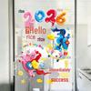 2026 Year of the Horse: 5D Cute Little Horse Electrostatic Window Sticker - Spring Festival Decoration