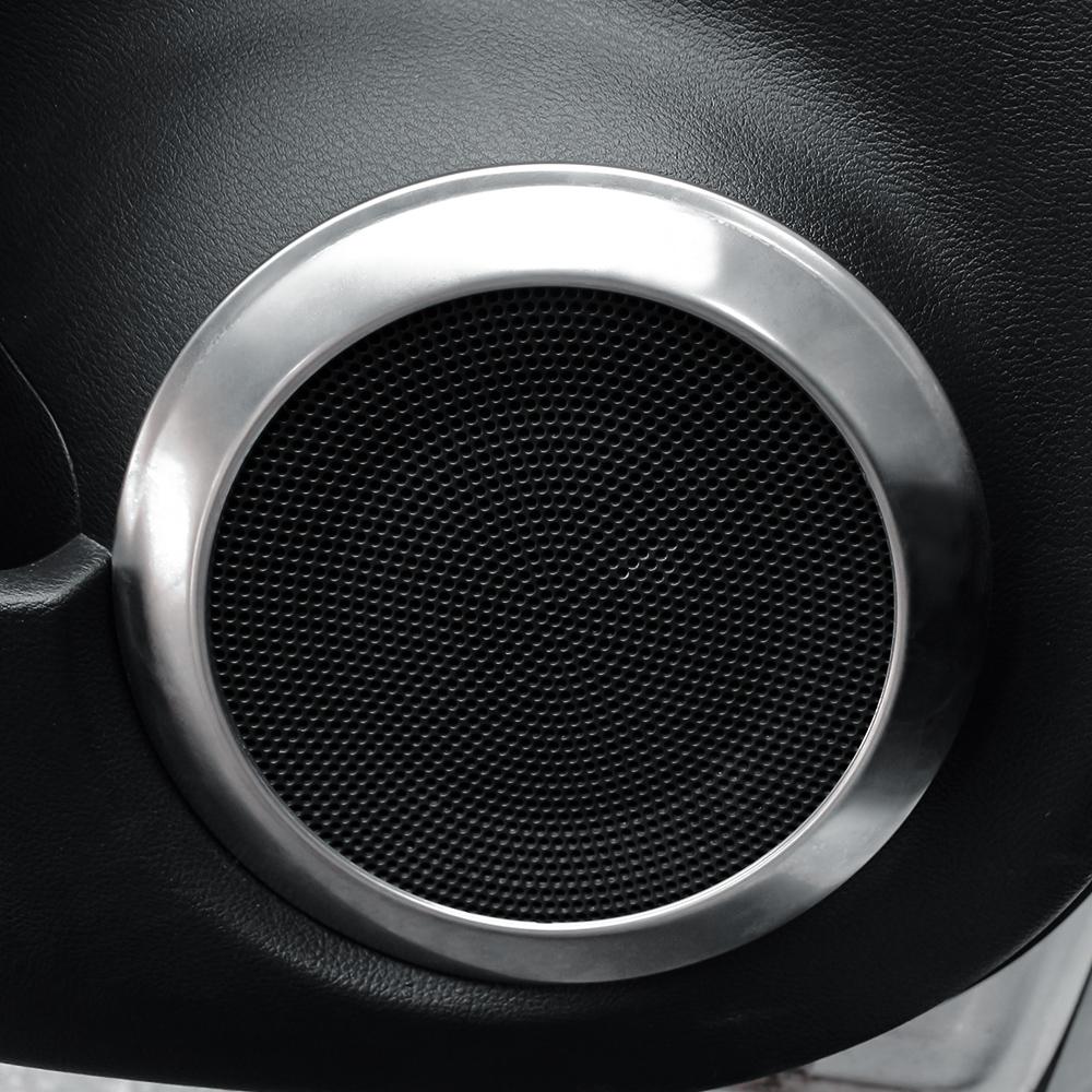 Car Speaker Door Audio Panel Cover Trim for Nissan Kicks 2017 2018 - 2026 Stainless Steel Decorative Protection Accessories