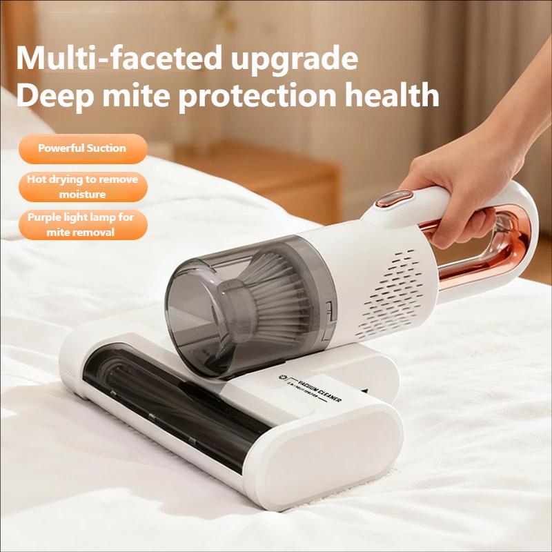 Wireless Handheld Vacuum Cleaner Portable Household HEPA Filter UV Powerful Mite Remover