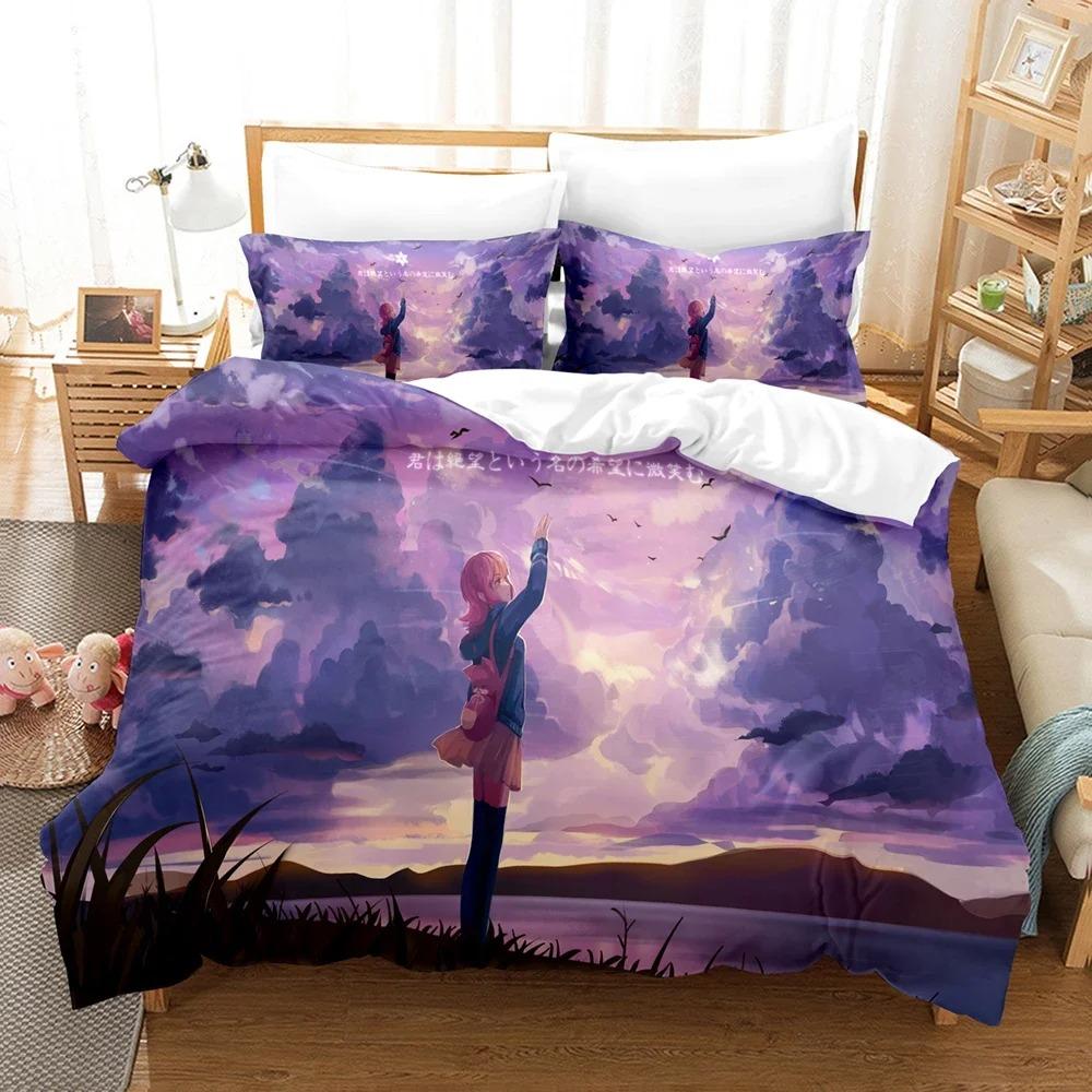Fashion 3DThe Danganronpa Bedding Sets Duvet Cover Set With Pillowcase Twin Full Queen King Bedclothes Bed Linen Customizable