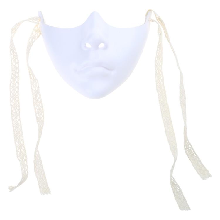 Målad Skönhetsmask Maskeradmask Festmask Estetisk Mask Mekanisk Halvansiktsmask för Halloween Jul Cosplay