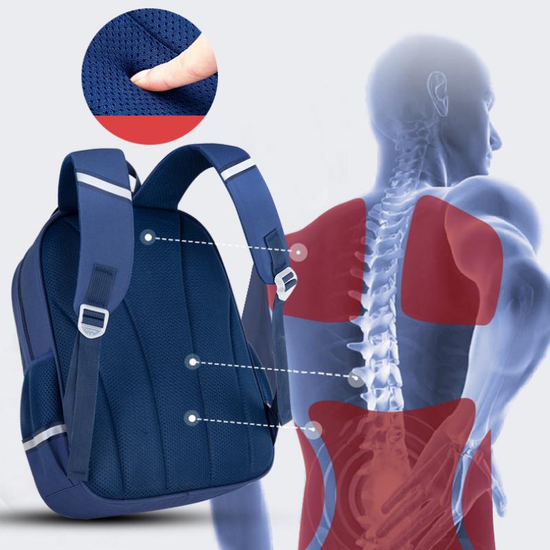 Waterproof Oxford School Backpack Lightweight Posture Support Bookbag for Children Durable Anti Theft Kids Rucksack Cool Design