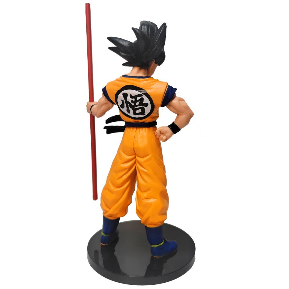 Dragon Ball Goku Super Saiyan Anime Figure 22cm Goku Action Figure Model Gifts for Kids Action Figure Toy Car Desk Ornament