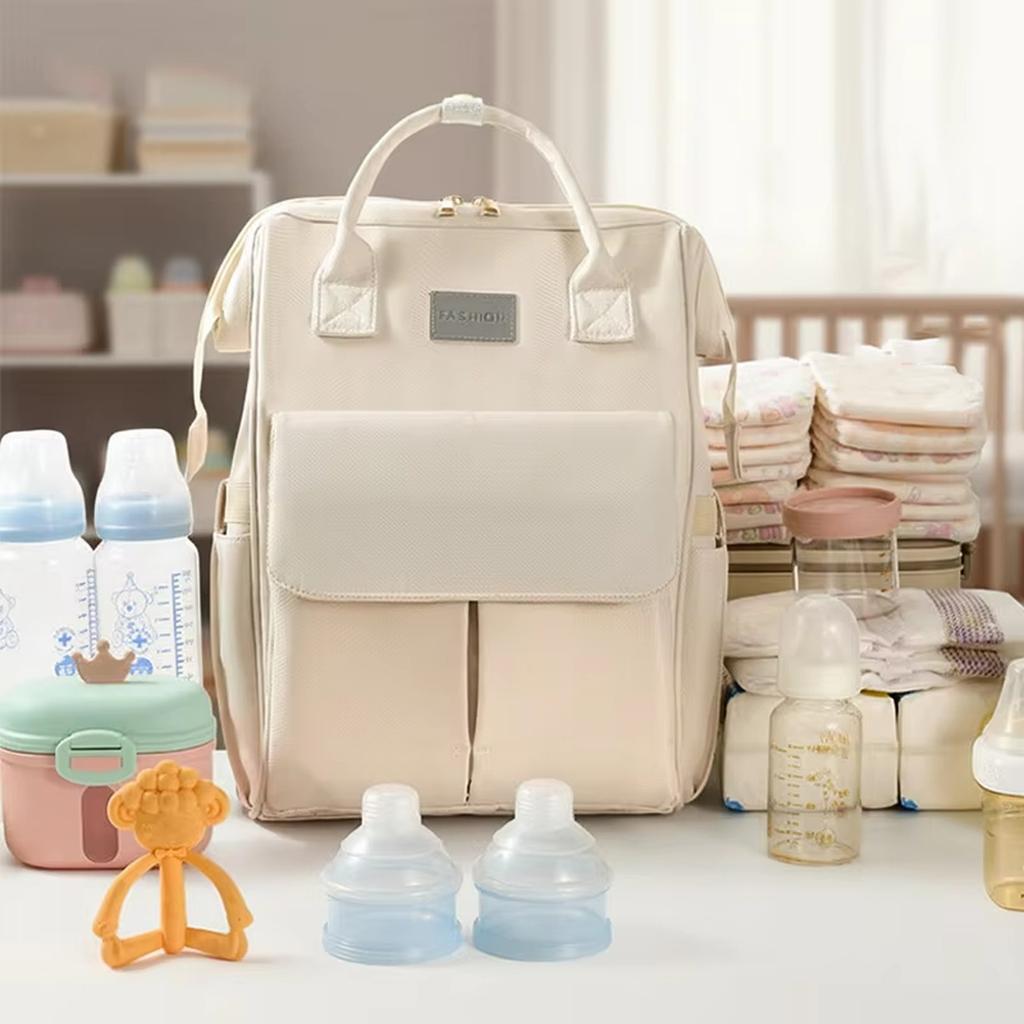 Multifunctional Maternity Bag Large Capacity Diaper Bag Insulated Breast Milk Storage Wet Dry Separation Lightweight