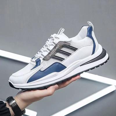 Lage Sneakers Heren Herfst en Winter Nieuwe Koreaanse Stijl Ademend Veterschoenen Nationale Trend Student Mesh Schoenen Heren