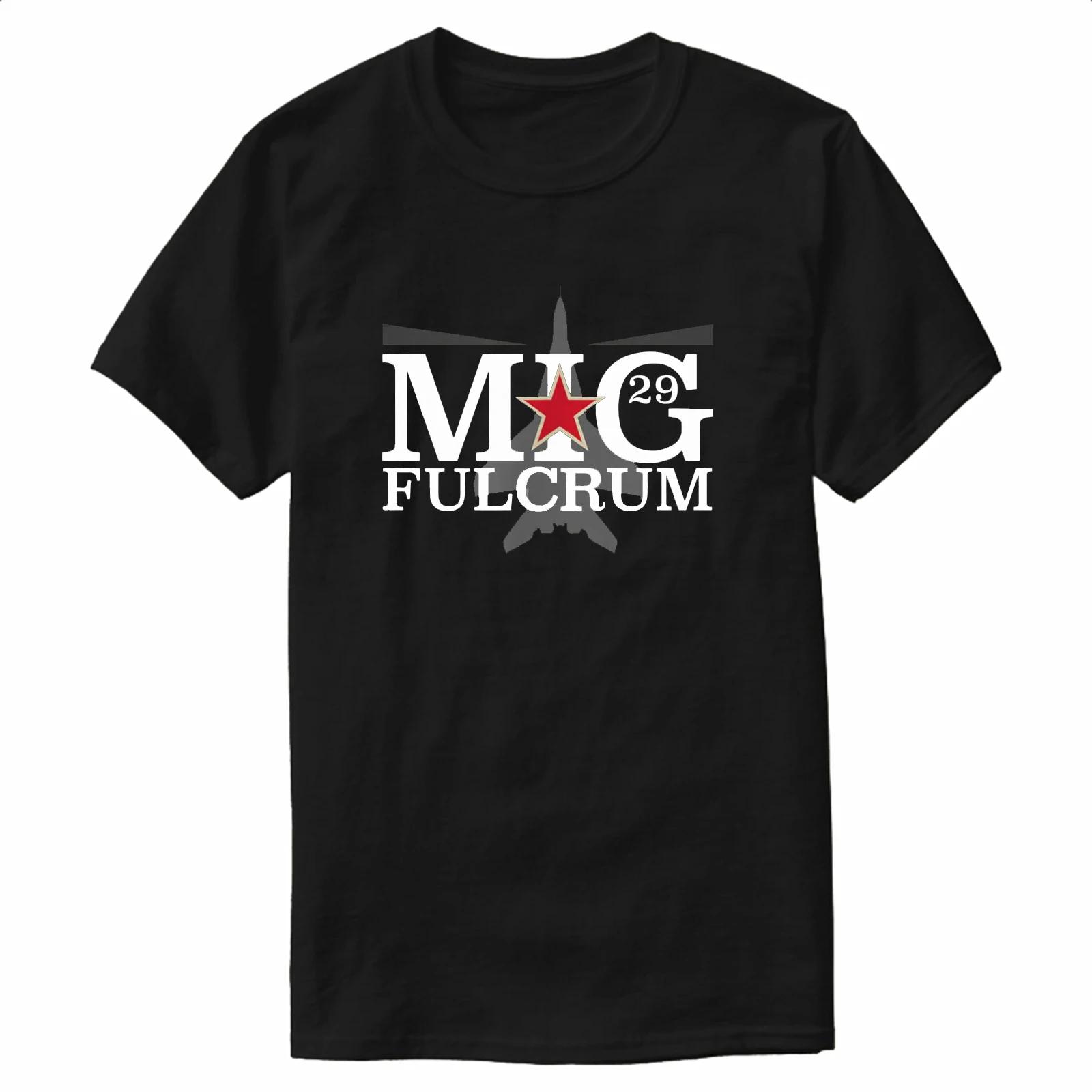 Soviet Russia MiG-29 Fulcrum Fighter T-Shirt 100% Cotton O-Neck Summer Short Sleeve Casual Mens T-shirt Size S-3XL S