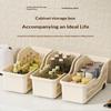 Kitchen Storage Baskets With Wheels Ventilated Holes BPA Free Plastic Organizer for Cabinet Pantry Food Vegetable Storage