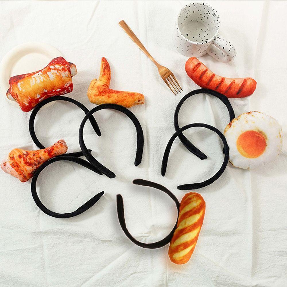 Vegetable Simulated Food Hair Hoop Strawberry Hotdog Headband Cute Children