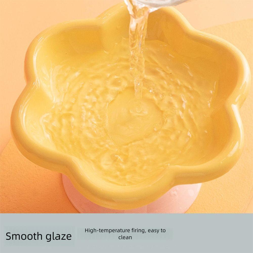 Non-slip Ceramic Cat Bowl Anti Tipping Dog Food Water Container  for Kitten/Puppy/Bunny