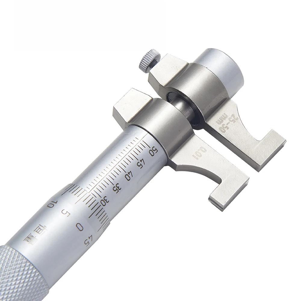 Vysoko presný mechanický mikrometer na vnútorný priemer 5-30 25-50 50-75 75-100mm Dvojbodový mikrometer na vnútorné otvory Rozlíšenie 0,01 mm