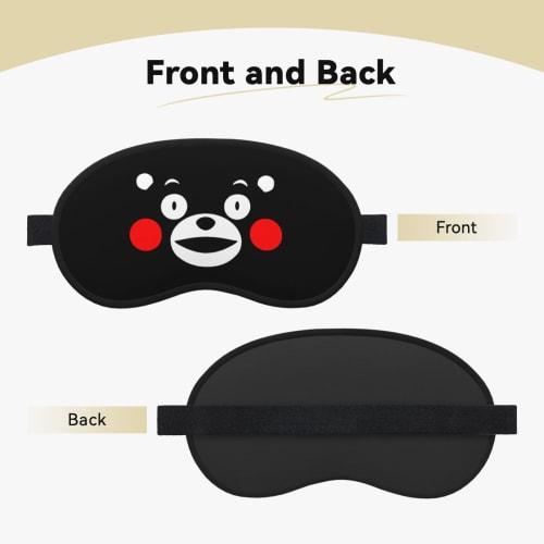 Kumamon Eye Mask for Sleeping, Comfortable Sleep, No Pressure, Light Blocking, 99% Light Blocking, Perfect for Lunch Breaks, Travel, Business Trips, L