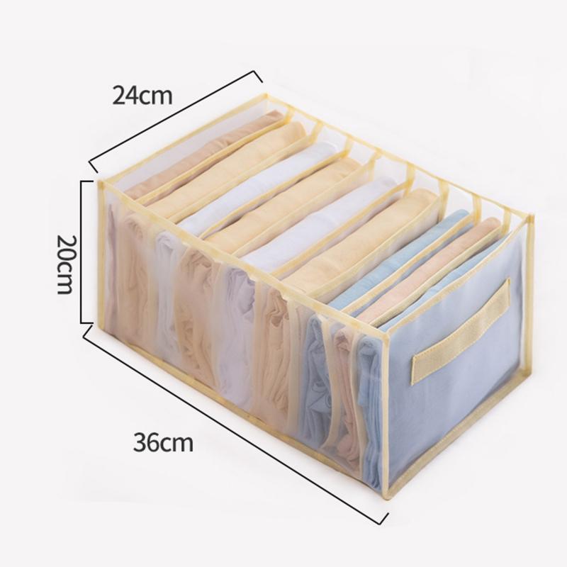 Mesh Cabinet Wardrobe Storage Box Foldable Drawer T-Shirt Clothes Jeans Leggings Underwear Organizer Storage Box