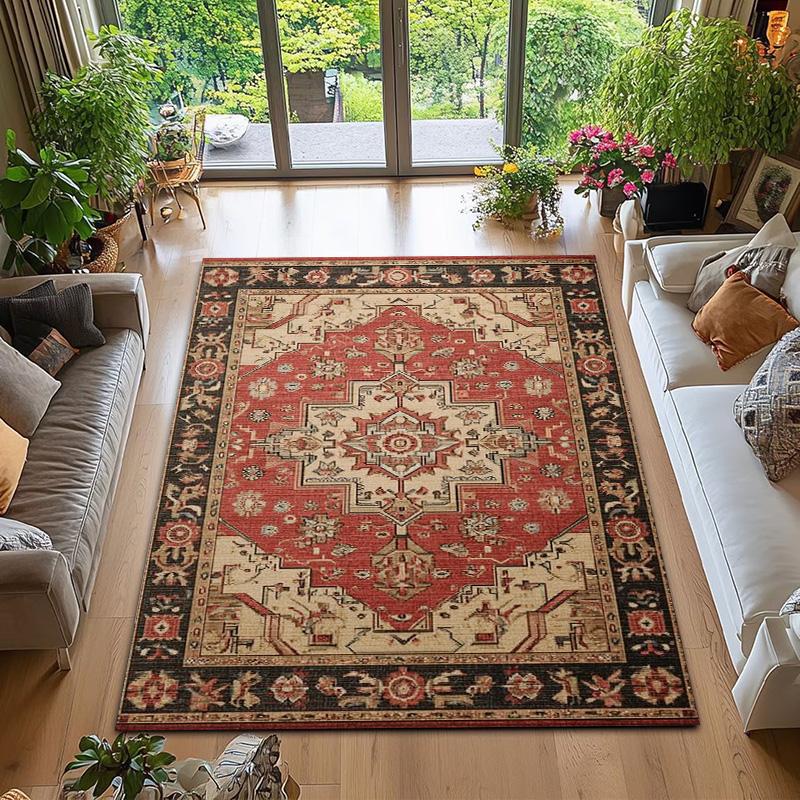 RAKKS Persian Bohemian Mat for Modern &Traditional Decor-Soft Texture,Suitable for Large Spaces & High-Traffic Areas Floor Decor
