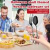 Halloween Theme Western Cutlery Set – Carved Knife Fork Spoon Combo For Party, Home Or Restaurant Table Decoration