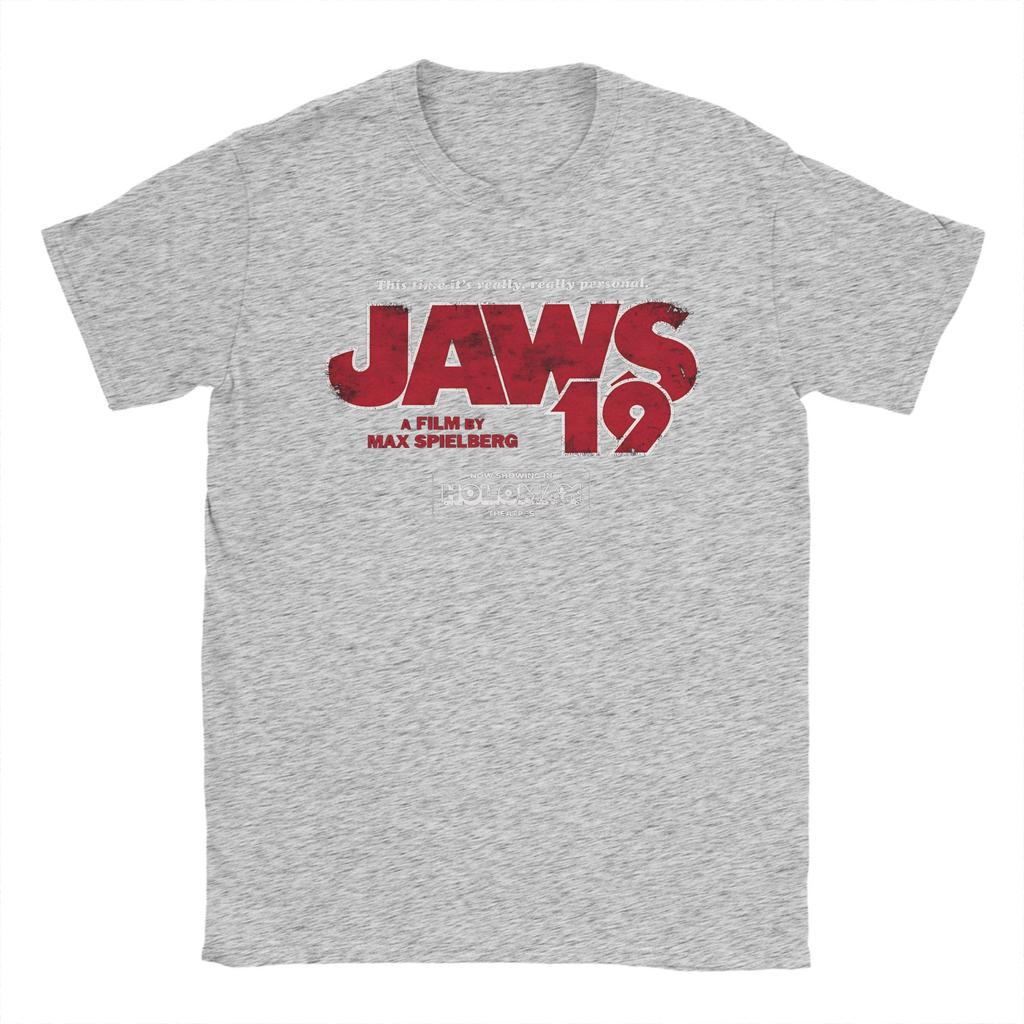 Herren Jaws 19 T-Shirts Baumwoll-Tops Sommer Y2K Basic Kurzarm T-Shirt O-Ausschnitt Mode Print T-Shirt Übergröße 5XL 6XL
