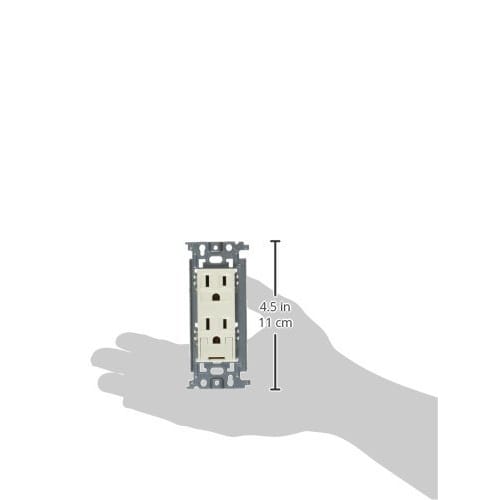 Panasonic Full Color Grounded Double Outlet with Embedded Earth Terminal