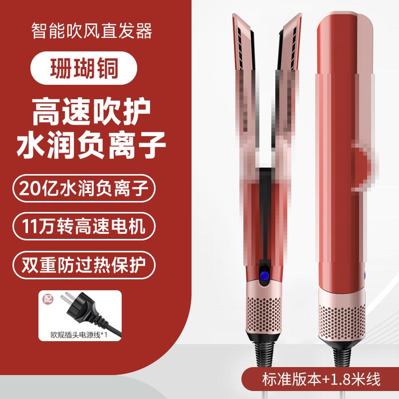 2-in-1 Hair Dryer and Straightener Ht01 Negative Ion Flat Iron Comb for Dry and Wet Use, Hair Straightener That Doesn'T Damage Hair