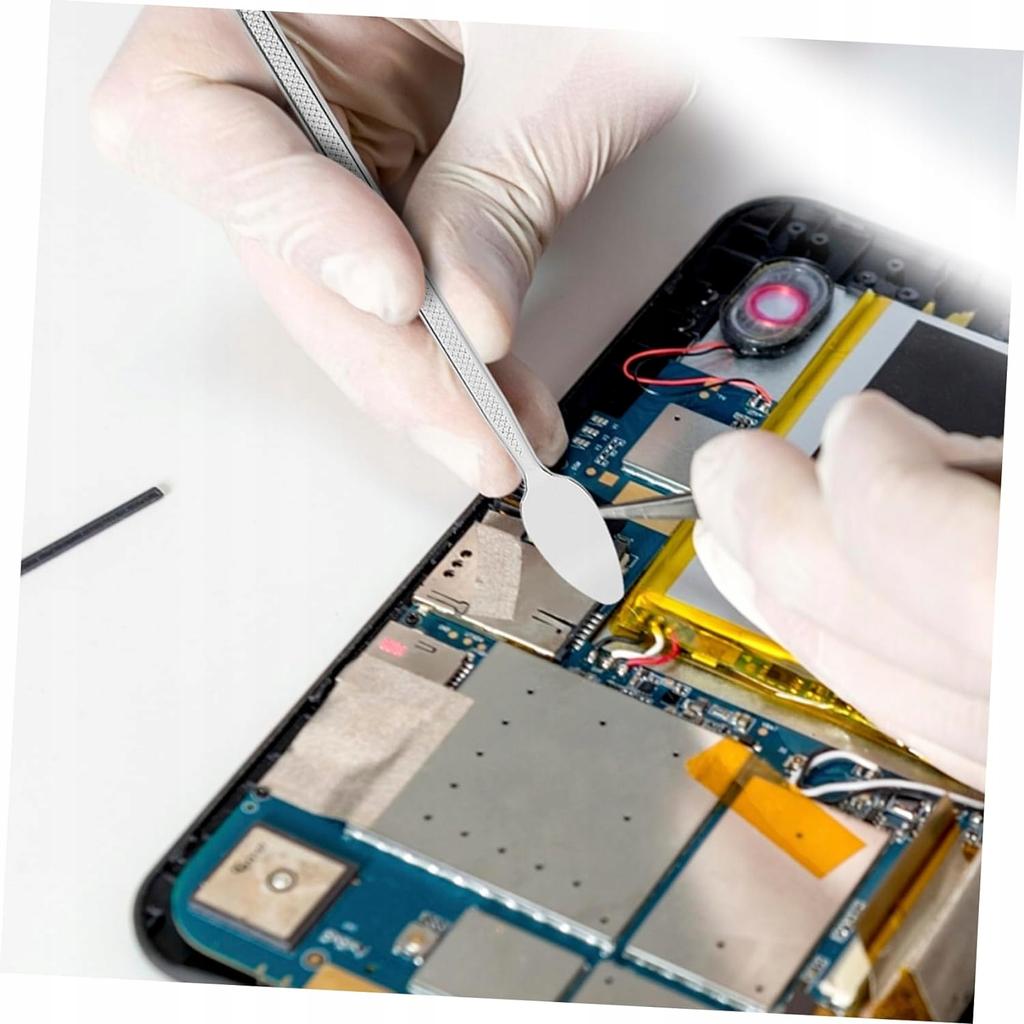 Rosfix Zestaw Metalowych Łopatek Do Otwierania Telefonów – Uniwersalne Narzędzia Do Naprawy | 3 Sztuki Z Radełkowanym Uchwytami | Wymiary 164–175 Mm