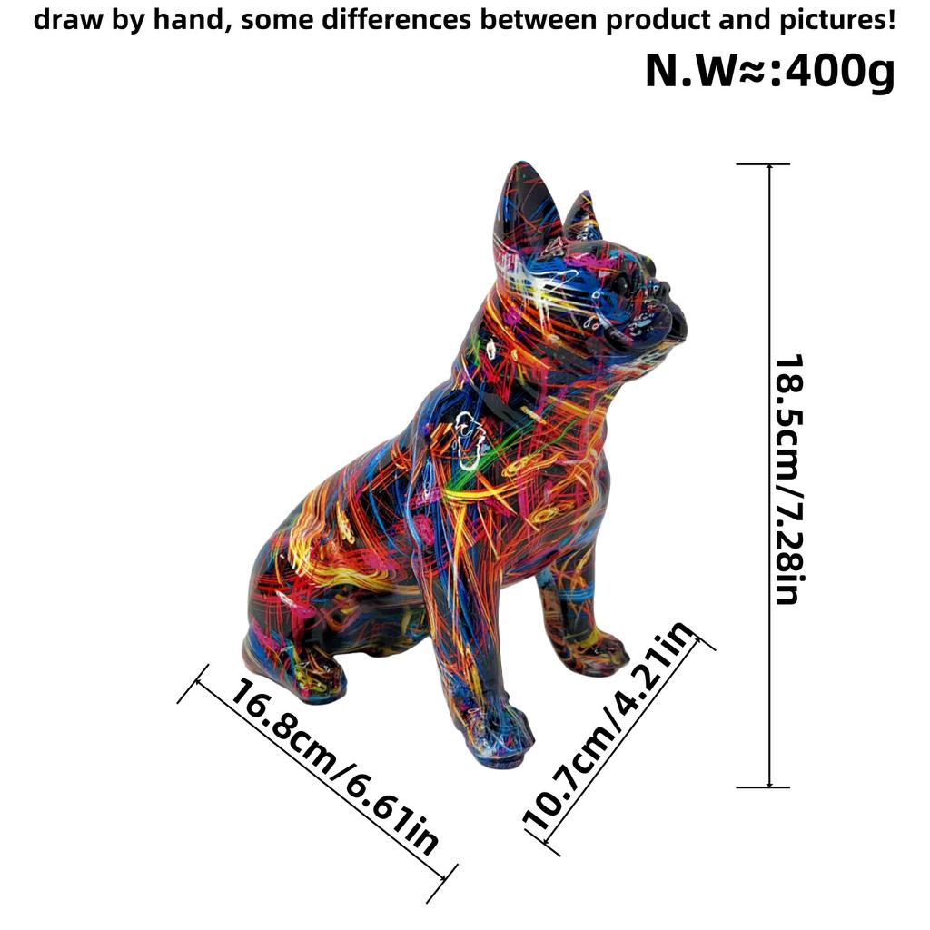 New Style Dog Ornaments Home Statue Living Room Entrance Decoration Creative Desktop Resin Crafts