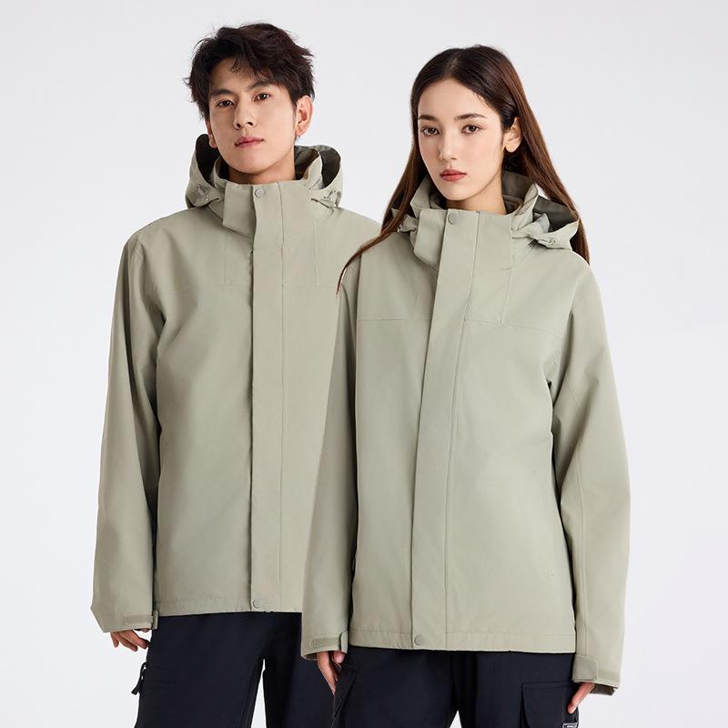 Jacket Men's Three-in-one Silver Fox Velvet Liner Windproof and Waterproof Chuanxi Jacket Mountaineering Suit Women