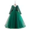 4-14 Jahre Tüll Spitze Blumenmädchen Kleid Kostüm Kinder Braut Ballkleid Prinzessin Kleid für Mädchen Hochzeit Party Erstkommunion Kleid