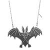 Stainless Steel Pendant Necklace for Women Men's Insect Bat Jewelry Accessories